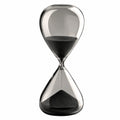 Clessidra Decorativa in Vetro Nero, 20 cm, 15 Minuti