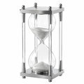 Clessidra Decorativa Rotante 60 Minuti in Argento e Vetro