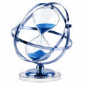 Clessidra Decorativa Rotante con Arena Blu