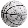 Pallone da basket con motivo marmorizzato bianco e nero