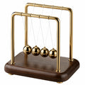 Pendolo di Newton Decorativo Oro e Marrone